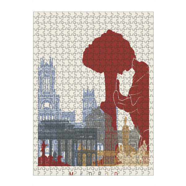 Puzzle Ravensburger "Madrid skyline" artboxONE - Städte,Architektur