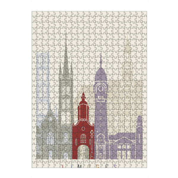 artboxONE Puzzle "Limoges skyline" artboxONE - Städte,Architektur