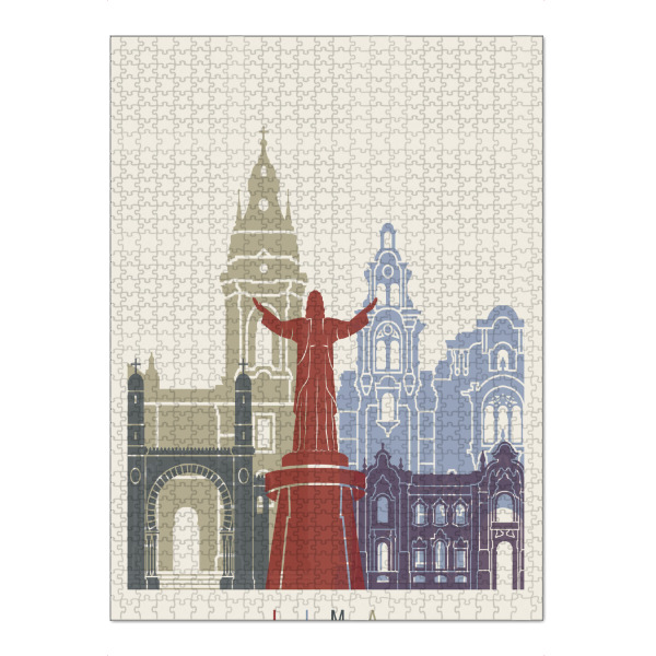 Puzzle Ravensburger "Lima skyline" artboxONE - Städte,Architektur