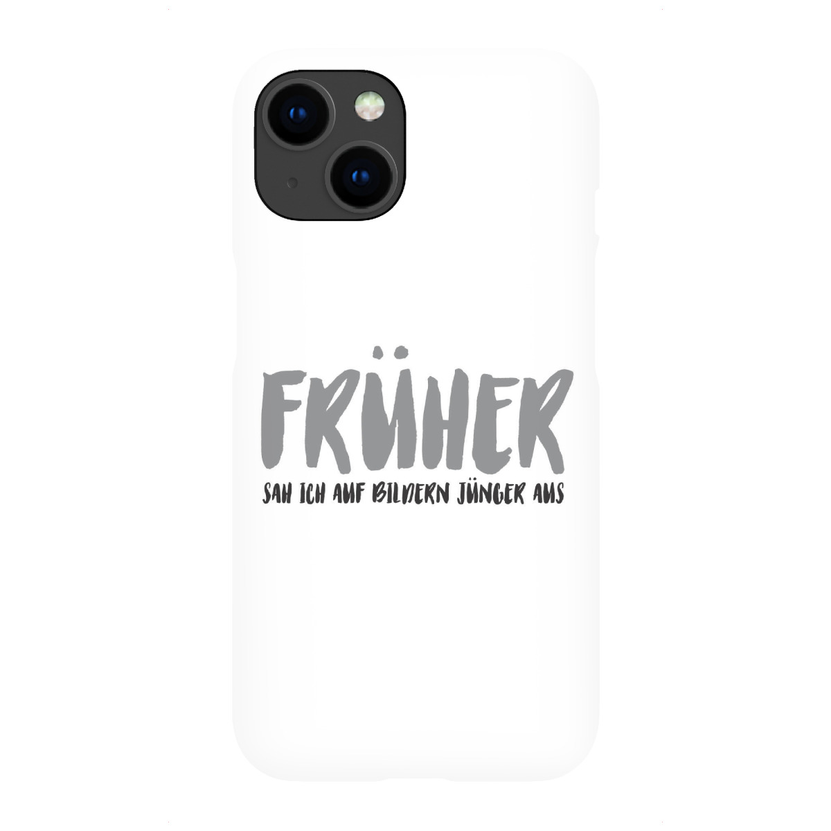 "FRÜHER I Grau"für iPhone - Premium-Case Handyhülle artboxONE
