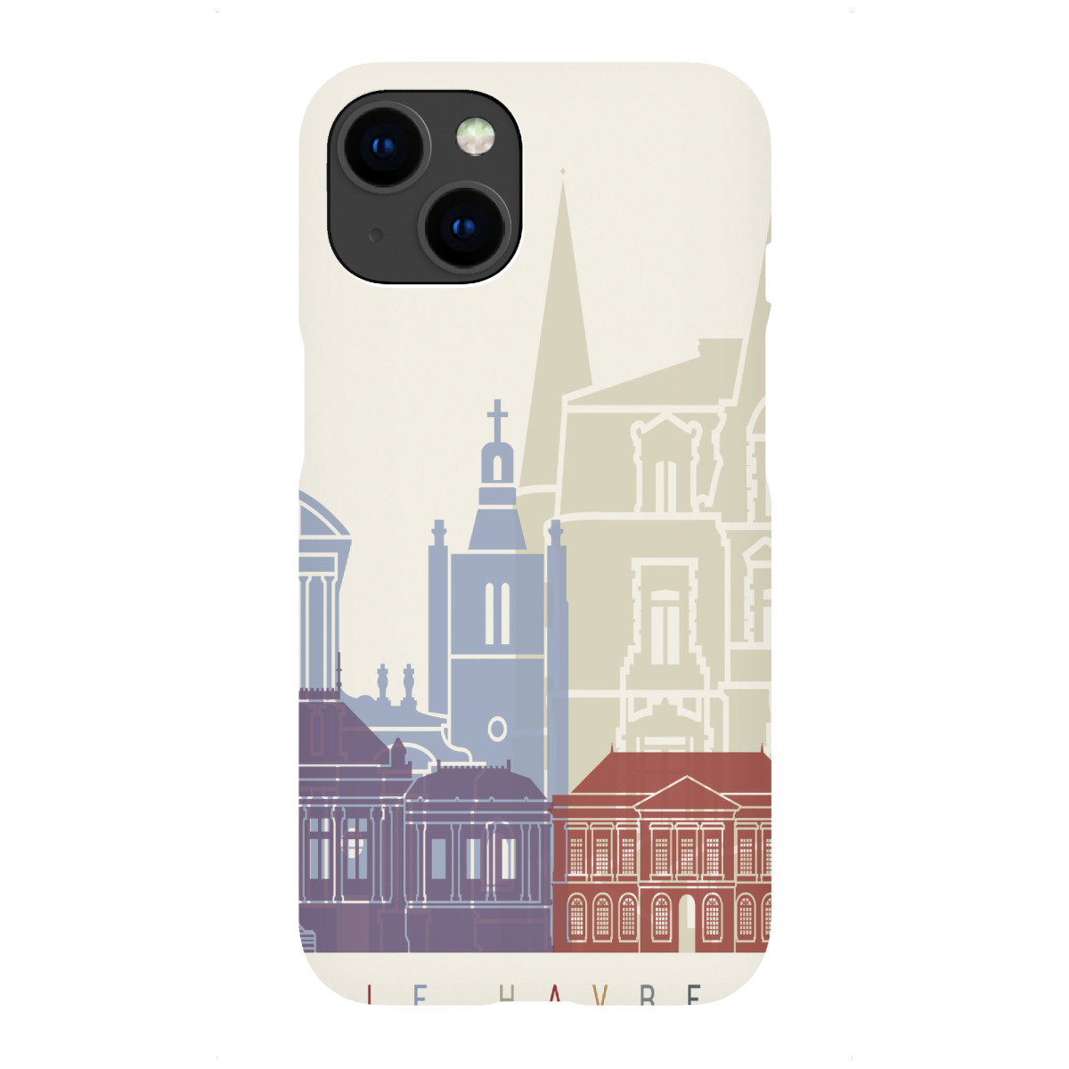 "Le Havre skyline"für iPhone - Premium-Case Handyhülle artboxONE