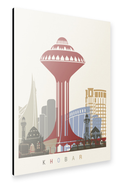 Alu-Dibond "Khobar skyline" 30x20 cm artboxONE