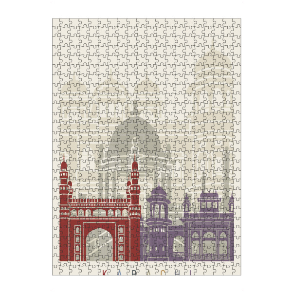 artboxONE Puzzle "Karachi skyline" artboxONE - Städte,Architektur