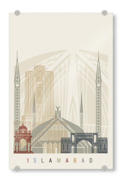 Acrylglasbild "Islamabad skyine" artboxONE - Städte,Architektur