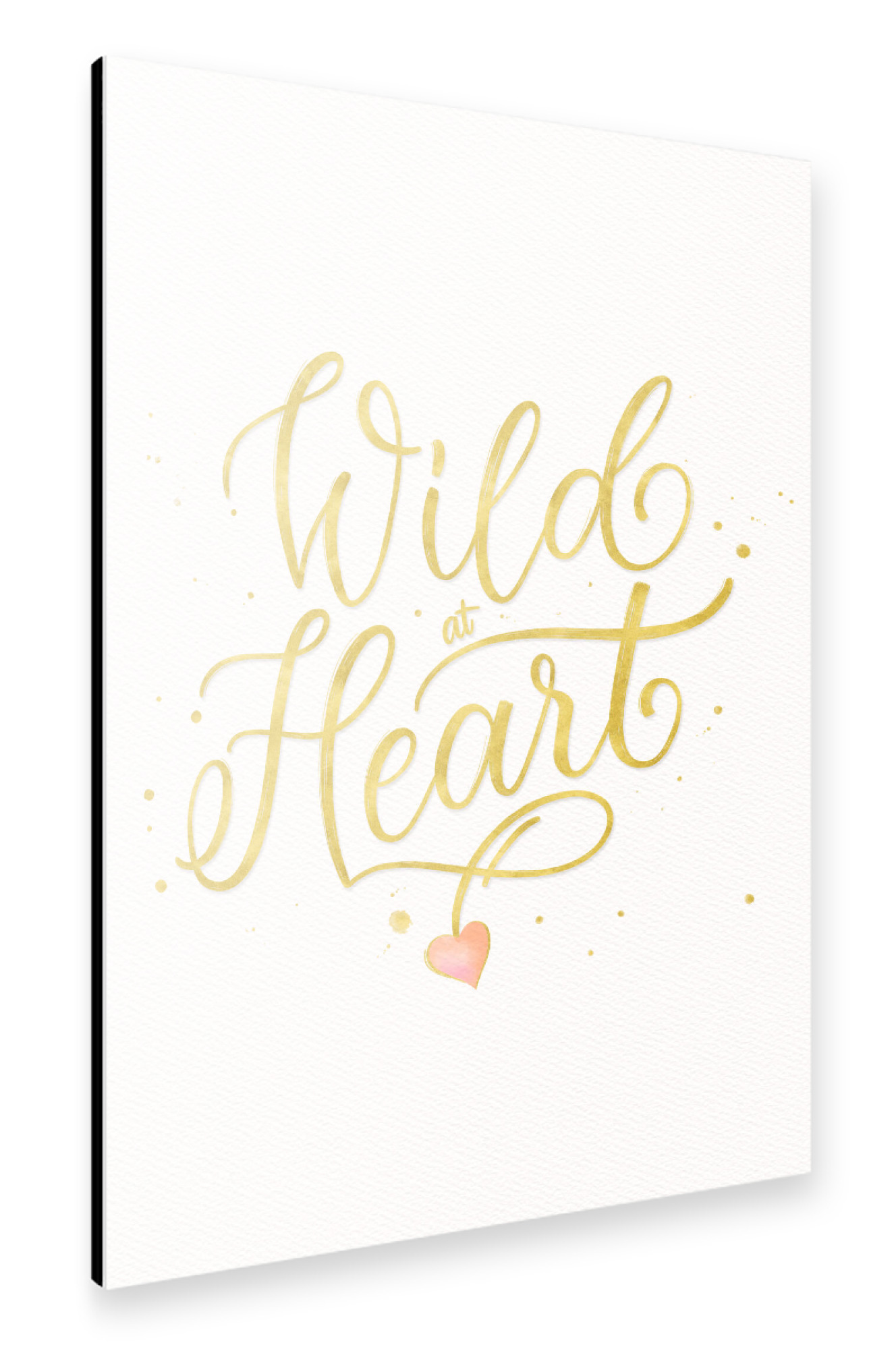 Alu-Dibond "Wild at Heart. Für Romantiker" 75x50 cm artboxONE