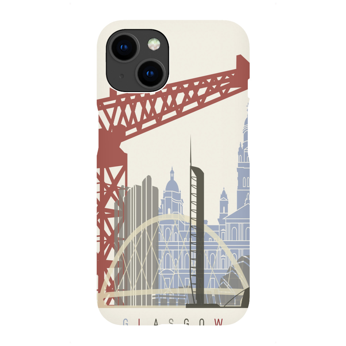 "Glasgow skyline"für iPhone - Premium-Case Handyhülle artboxONE