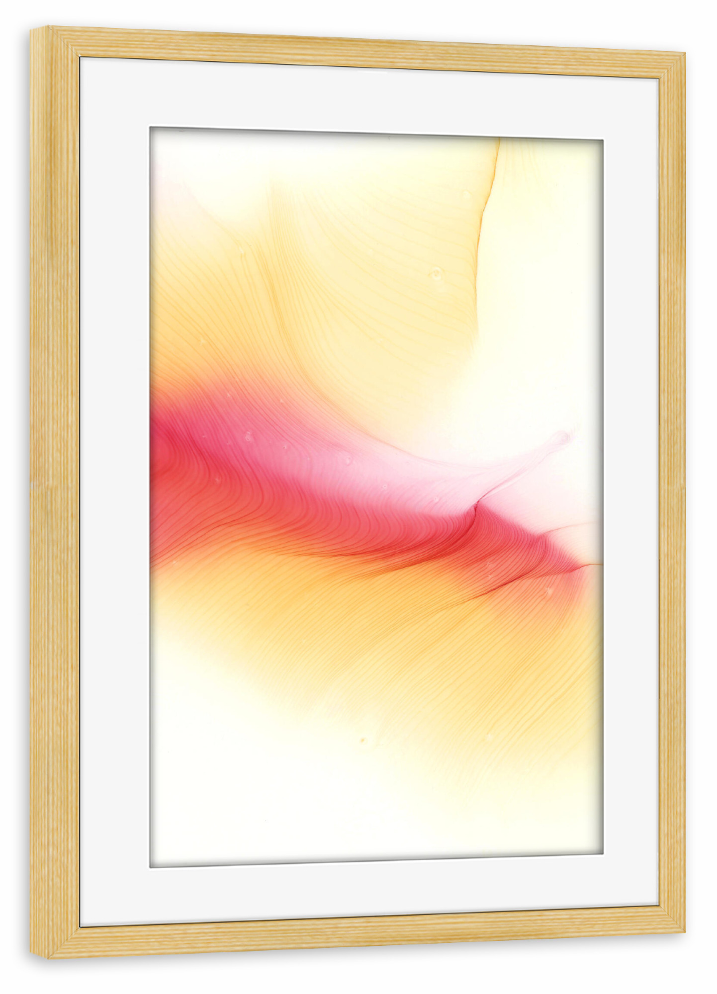 Poster mit Rahmen kiefer "Pink Light - - Art" artboxONE - Abstrakt