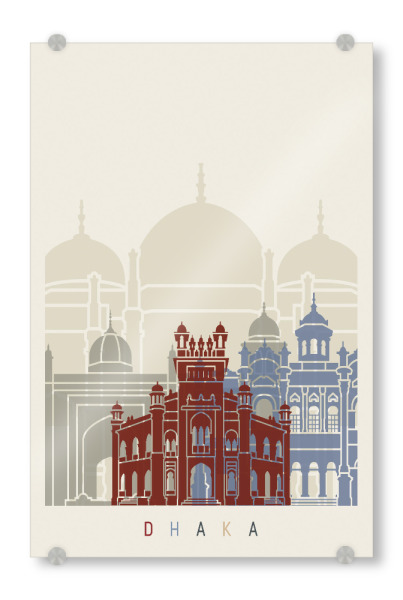 Acrylglasbild "Dhaka skyline" artboxONE - Städte,Architektur