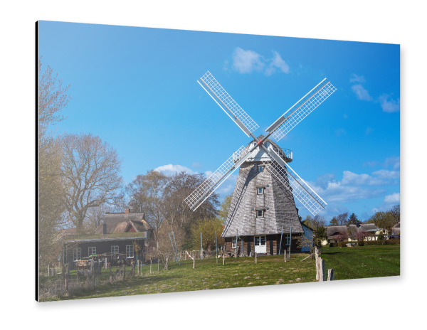 Alu-Dibond "Historische Windmühle" 30x20 cm artboxONE