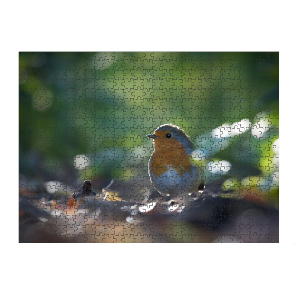 artboxONE Puzzle "Rotkehlchen im Wald" artboxONE - Natur,Tiere