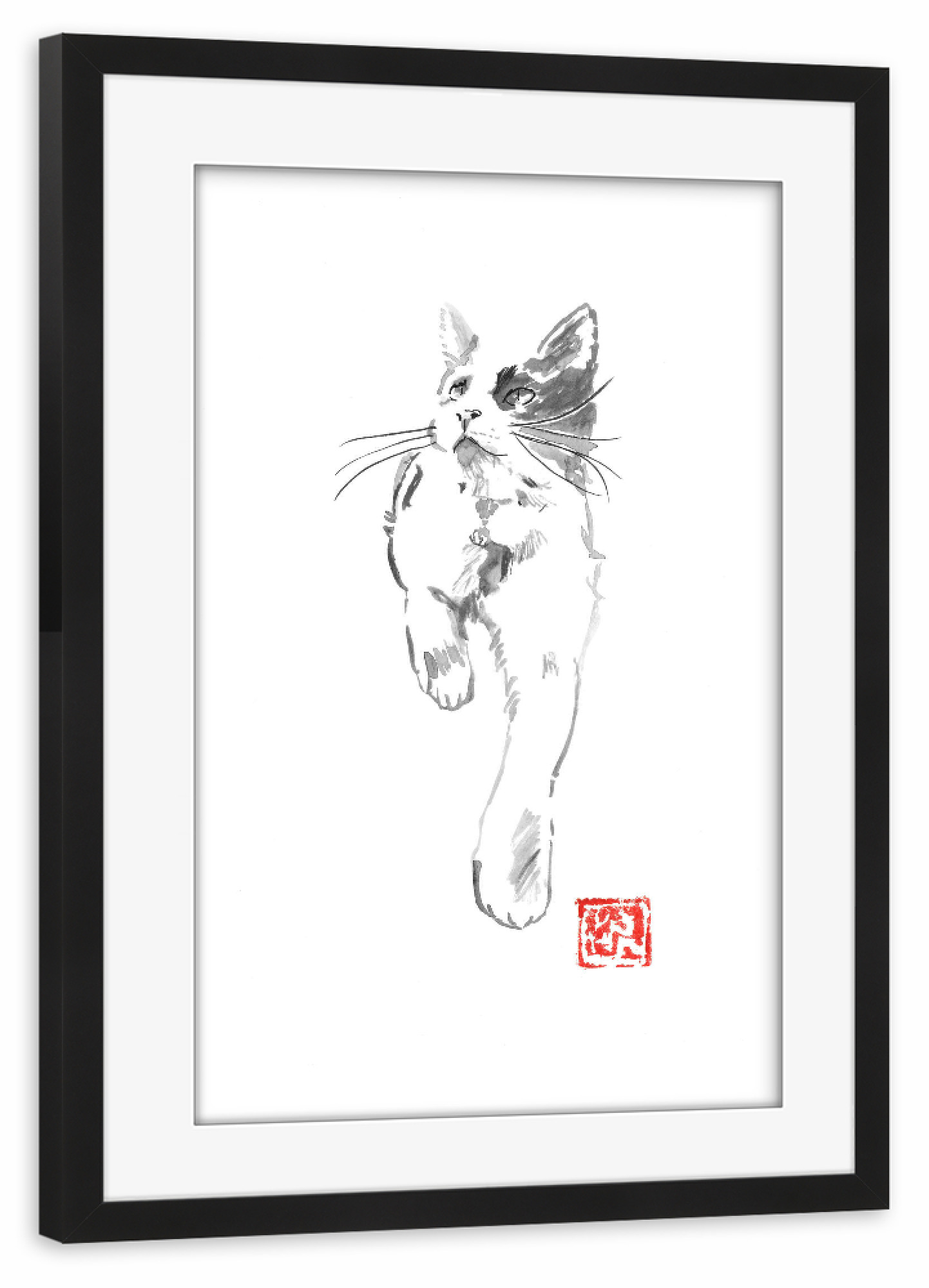 Poster mit Rahmen schwarz "Sophie" artboxONE - Tiere