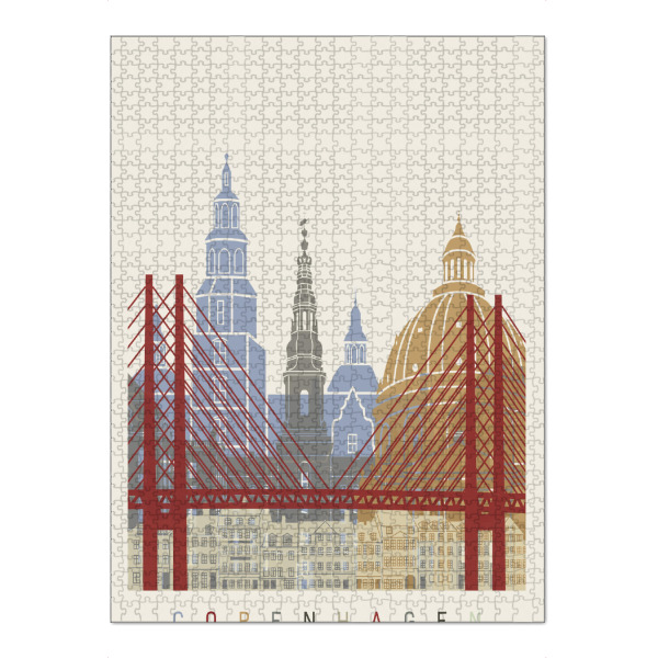 Puzzle Ravensburger "Copenhagen skyline" artboxONE - Städte