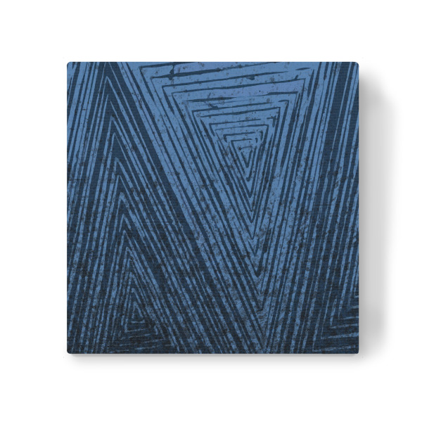 Leinwandbild "Black and Blue A" artboxONE - Abstrakt,Geometrie - Abstract,Minimalist,Lines,Triangles,Modern