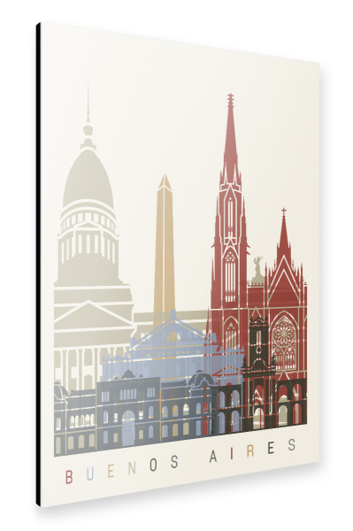 Alu-Dibond "Buenos Aires skyline" 30x20 cm artboxONE