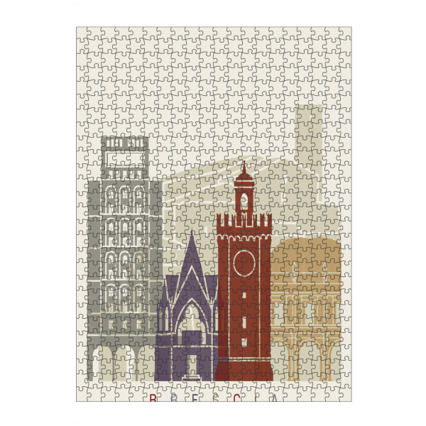 artboxONE Puzzle "Brescia skyline" artboxONE - Städte