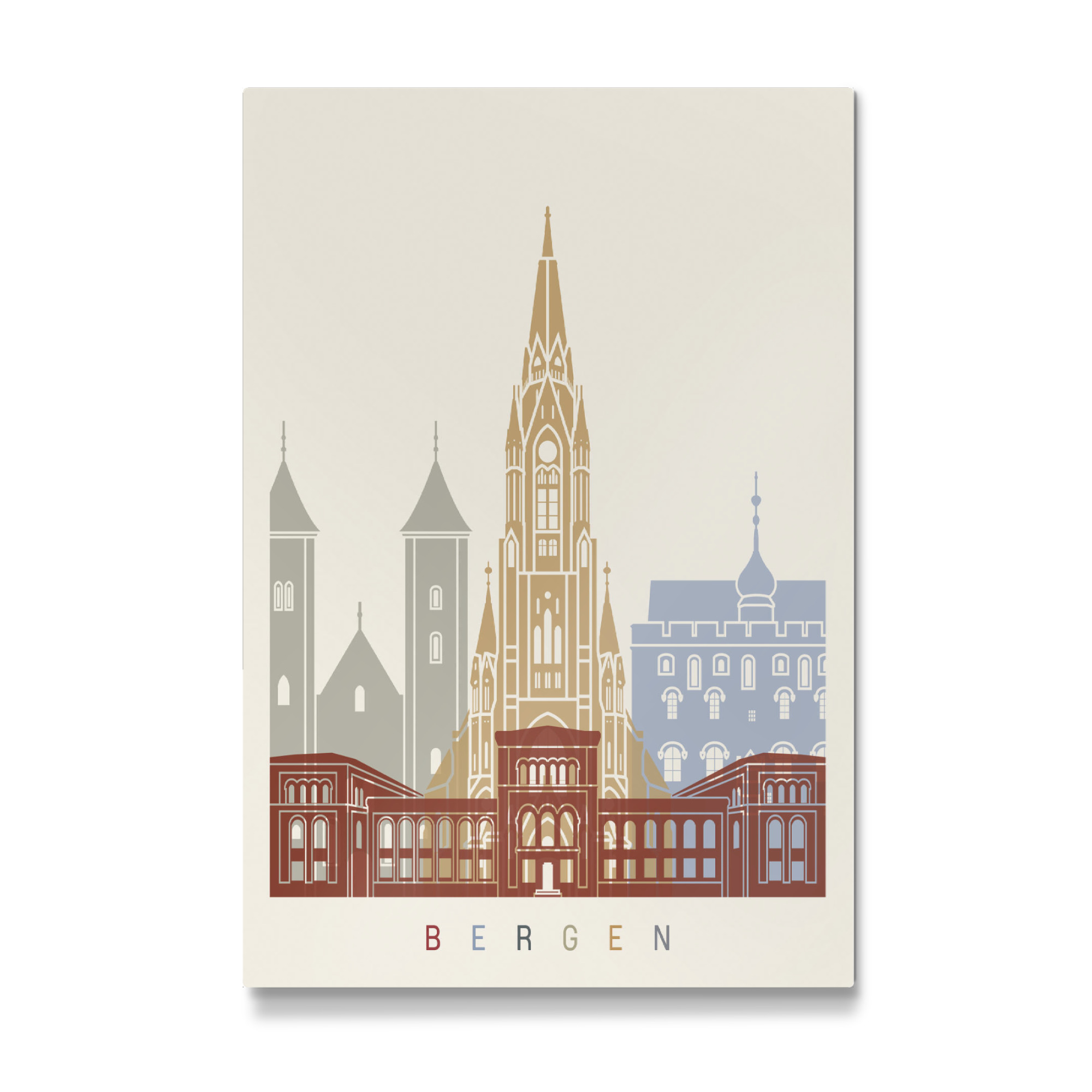 Galerie-Print "Bergen skyline" 30x20 cm artboxONE