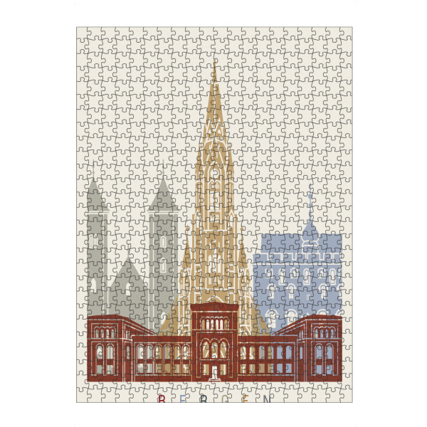 artboxONE Puzzle "Bergen skyline" artboxONE - Städte,Architektur