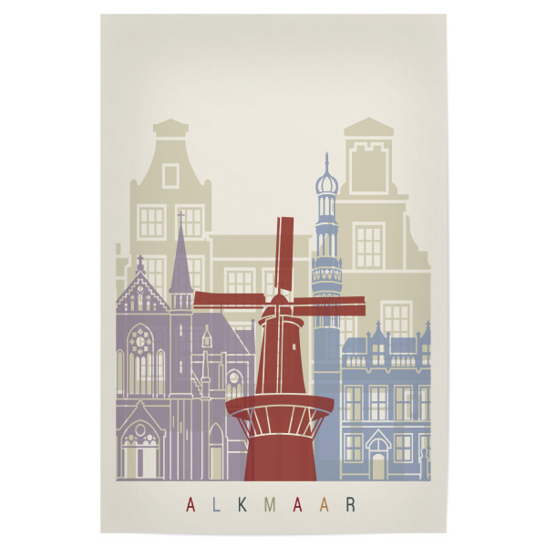 Poster "Alkmaar skyline" artboxONE - Städte,Architektur
