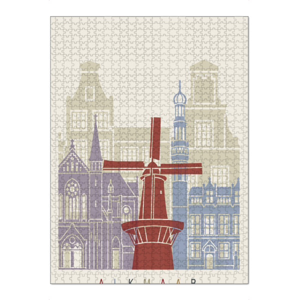 Puzzle Ravensburger "Alkmaar skyline" artboxONE - Städte,Architektur