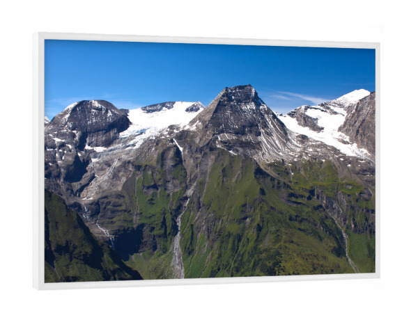 Poster mit weißem Rahmen "Glocknergruppe" artboxONE - Natur,Reise,Reise / Länder