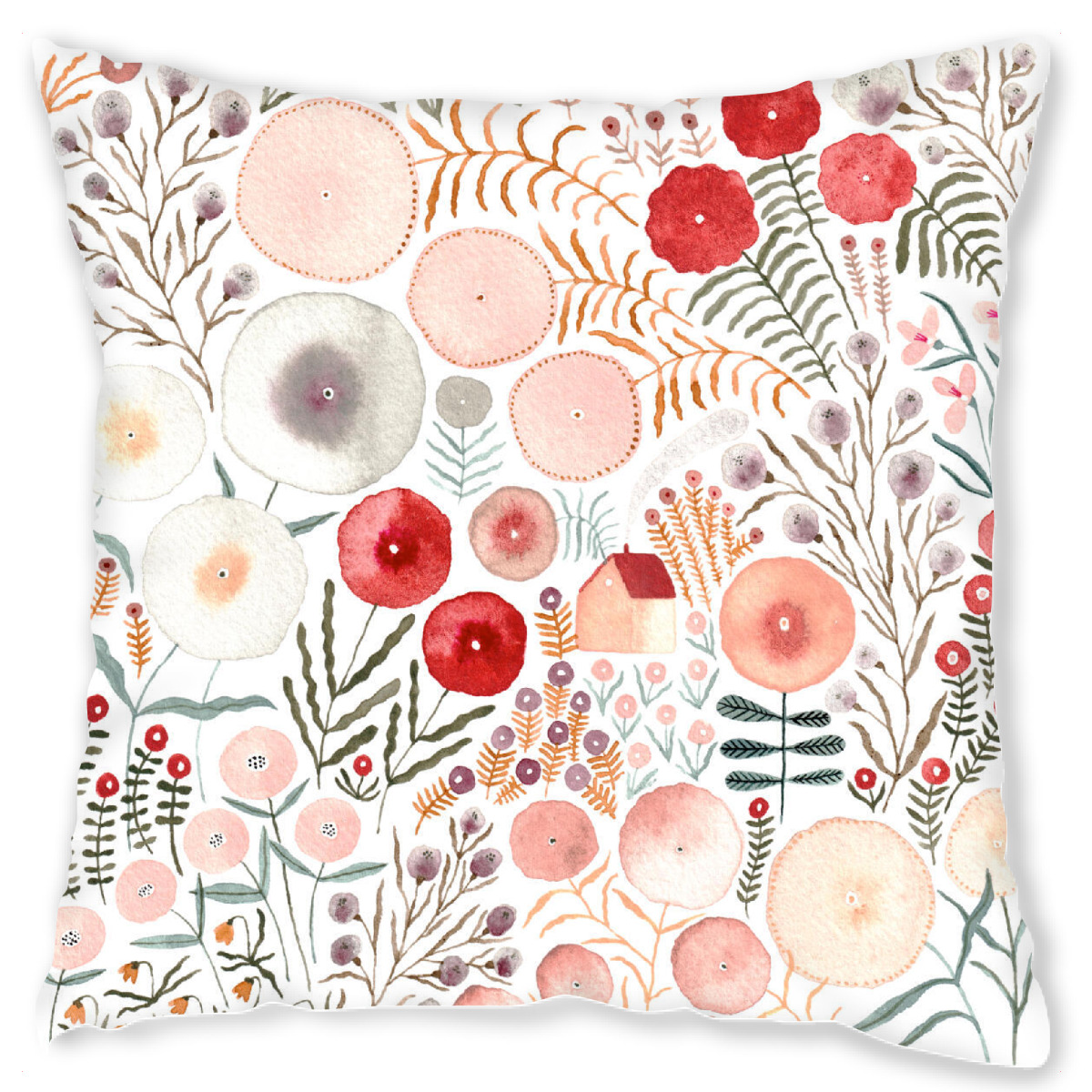 Design-Kissen "Voglhuber - Rotes Blumenmeer" artboxONE - Natur,Floral