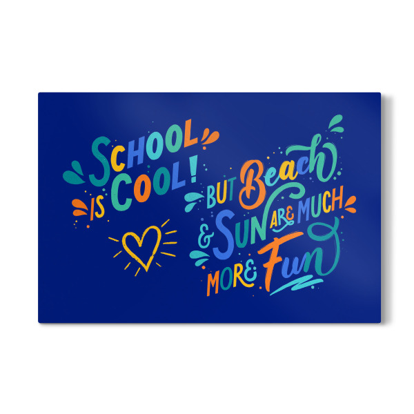 Galerie-Print "School is Cool, but Beach" 30x20 cm artboxONE