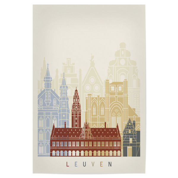 Poster 30x20 cm "Leuven skyline" artboxONE - Städte,Architektur