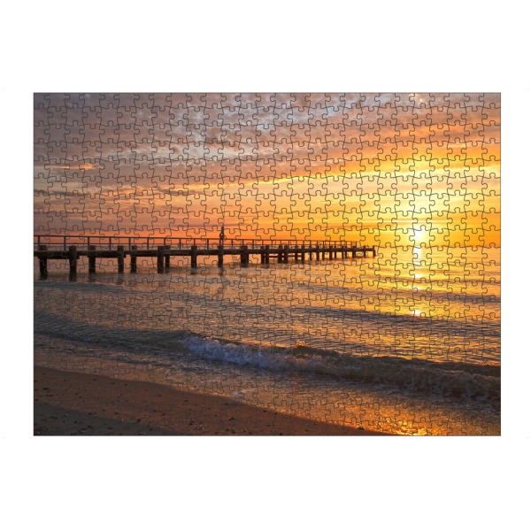Puzzle Ravensburger "Sonnenaufgang am Ostseestrand" artboxONE - Natur,Reise / Strand und Meer,Reise / Länder