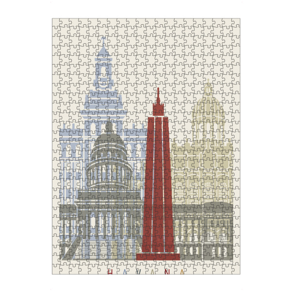 Puzzle Ravensburger "Havana skyline" artboxONE - Städte,Architektur