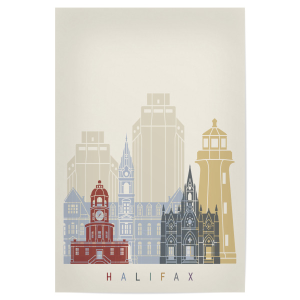 Poster 30x20 cm "Halifax V2 skyline" artboxONE - Städte,Architektur
