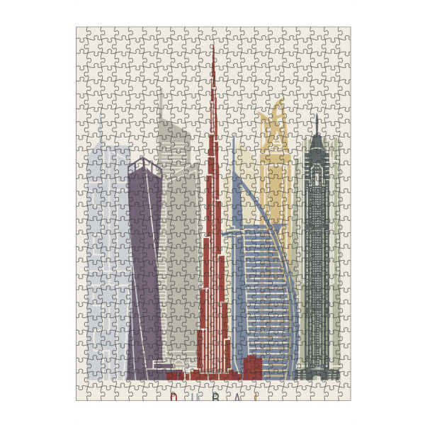 Puzzle Ravensburger "Dubai V2 skyline" artboxONE - Städte,Architektur