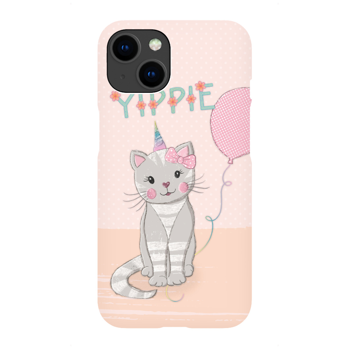 "Yippie. Süße Katze mit Einhorn"für iPhone - Premium-Case Handyhülle artboxONE