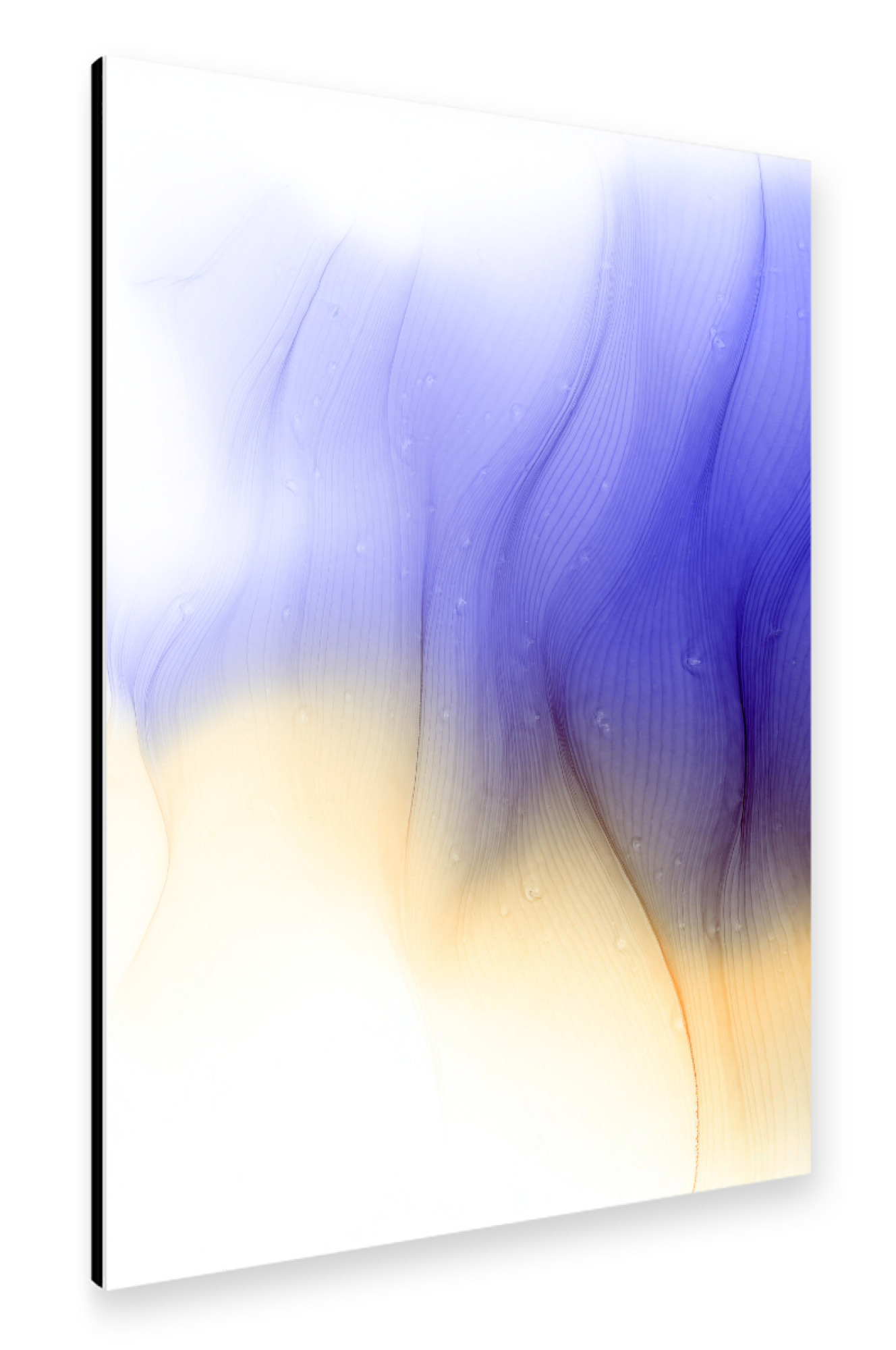 Alu-Dibond "Purple then Golden - Art" 75x50 cm artboxONE
