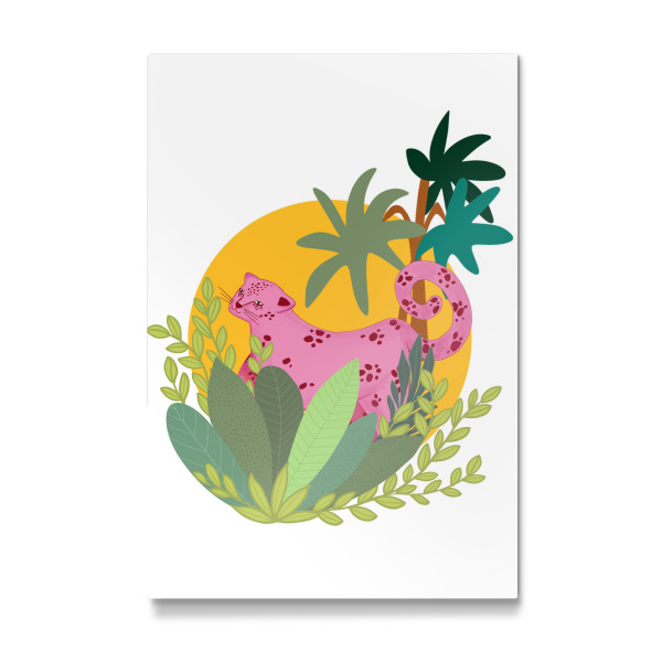 Galerie-Print "Pink cat" 30x20 cm artboxONE