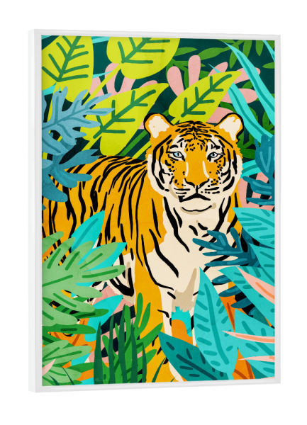 Poster mit weißem Rahmen "Only 3890 Left" artboxONE - Tiere