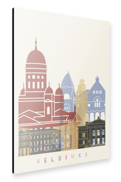 Alu-Dibond "Helsinki skyline" 30x20 cm artboxONE