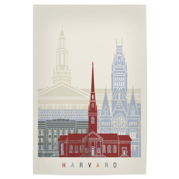 Poster 30x20 cm "Harvard skyline" artboxONE - Städte,Architektur