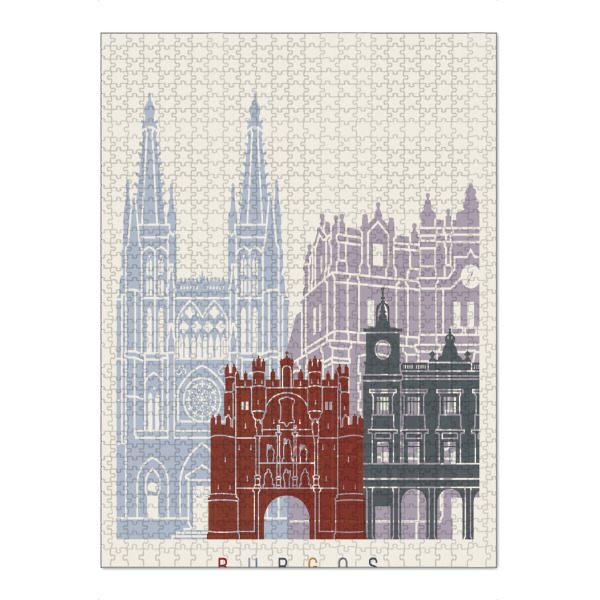 Puzzle Ravensburger "Burgos skyline" artboxONE - Städte,Architektur