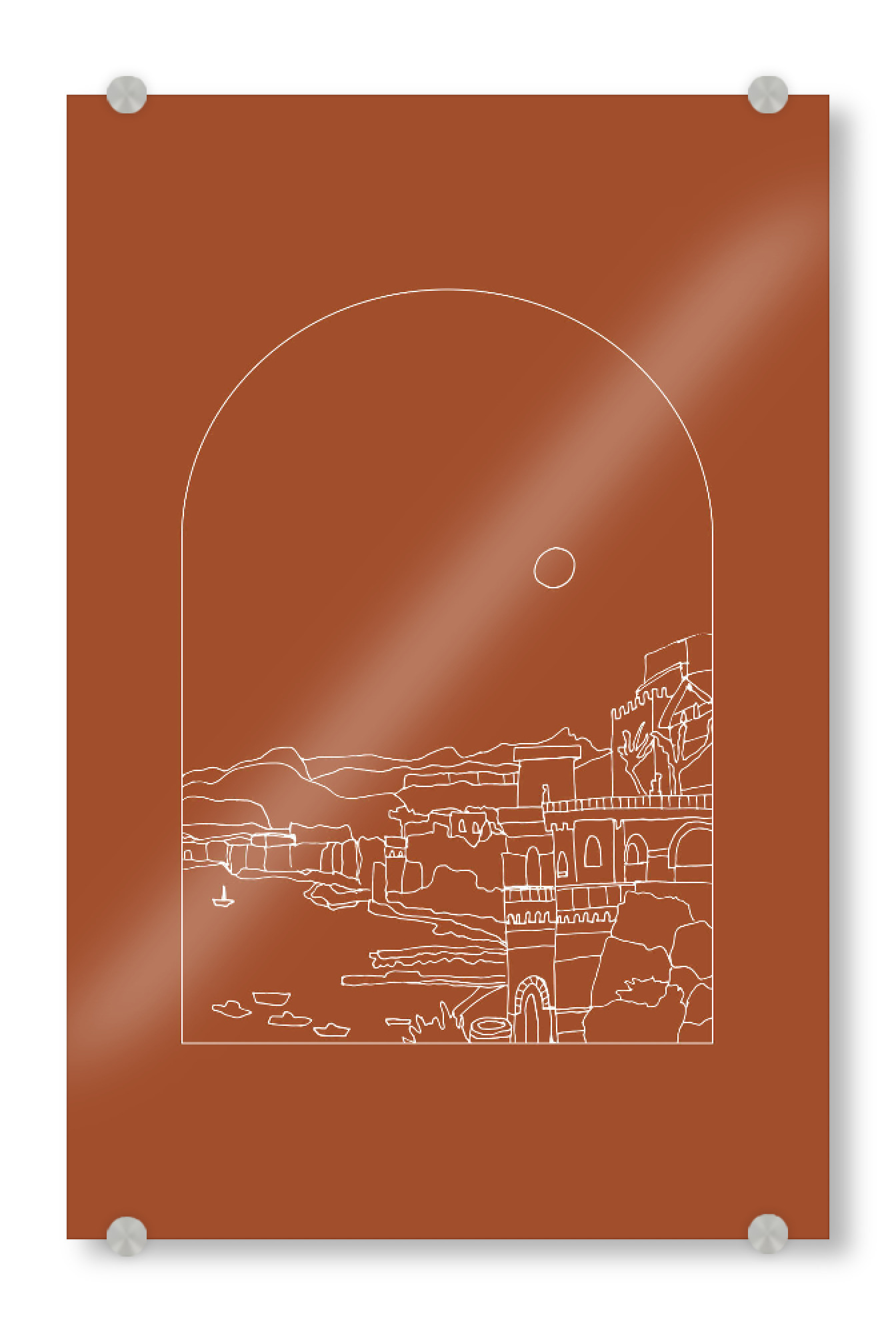 Acrylglasbild "Italia Sorrento Landscape" artboxONE - Natur,Reise,Reise / Länder