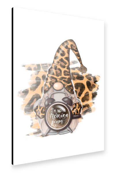 Alu-Dibond "I Am Not A Morning Person" 30x20 cm artboxONE