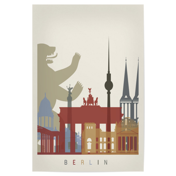 Poster 30x20 cm "Berlin skyline-b" artboxONE - Städte,Architektur