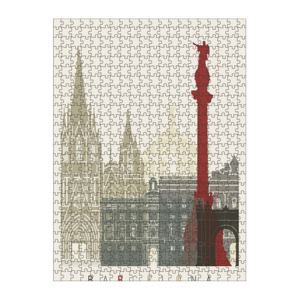 artboxONE Puzzle "Barcelona skyline" artboxONE - Städte,Architektur
