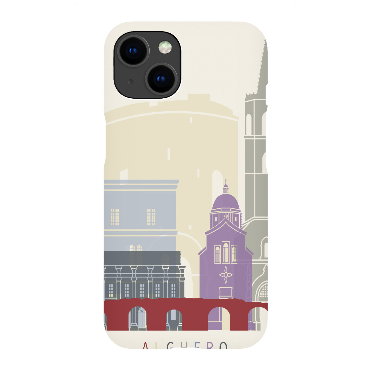 "Alghero skyline"für iPhone - Premium-Case Handyhülle artboxONE