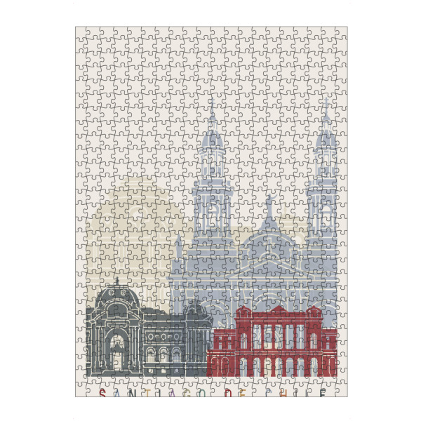 artboxONE Puzzle "Santiago de Chile V3 skyline" artboxONE - Städte,Architektur