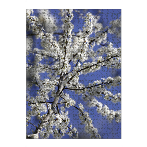 artboxONE Puzzle "Weiße Blütenpracht im Frühling" artboxONE - Natur,Floral,Abstrakt,Liebe,Für Mama