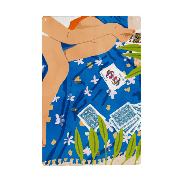 Holzbild "The Hand You Are Dealt" artboxONE - Menschen,Sport