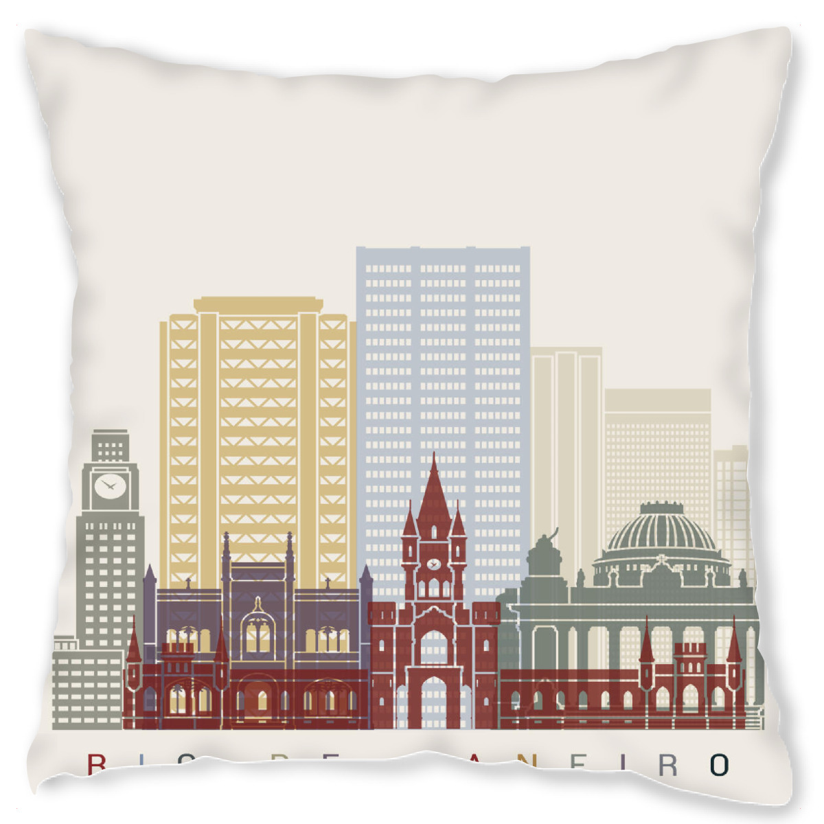 Design-Kissen "Rio de Janeiro V2 skyline" artboxONE - Stߤdte,Architektur