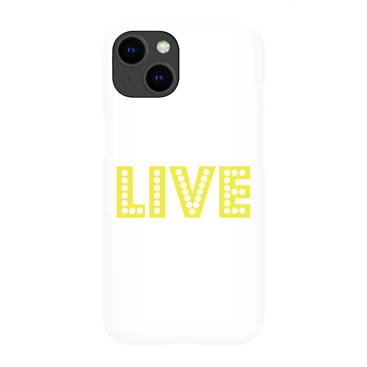 "Live I Neon Schrift Gelb"für iPhone - Premium-Case Handyhülle artboxONE