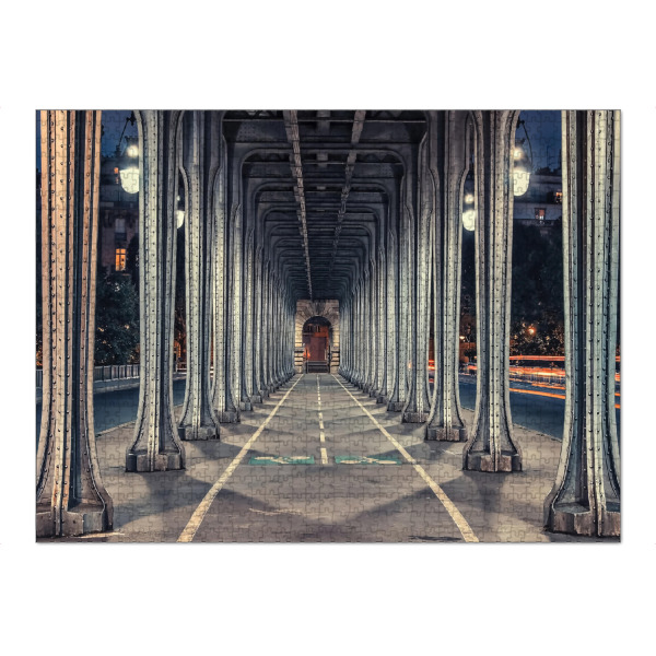 Puzzle Ravensburger "Bir-Hakeim Bridge" artboxONE - Städte,Reise,Architektur,Städte / Paris,Reise / Länder