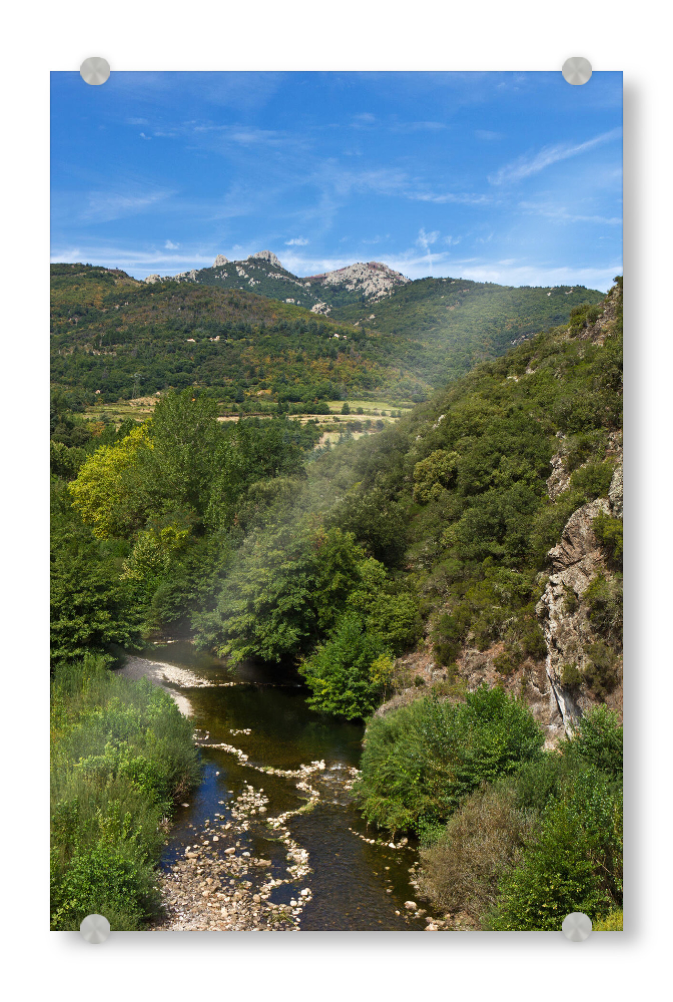 Acrylglasbild "Flusslandschaft in Südfrankreich" artboxONE - Natur,Reise,Reise / Länder